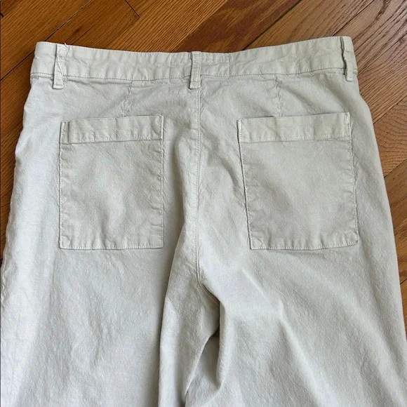Frank & Eileen-Wexford wide leg, high-rise light tan cement pant - Picture 8 of 11